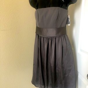 NWOT White by Vera Wang Strapless Chiffon Dress